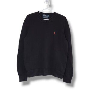 Vintage 90s Polo Ralph Lauren  Knit Sweater Black Size L